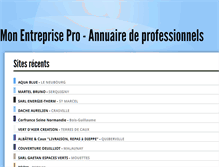 Tablet Screenshot of monentreprise.pro